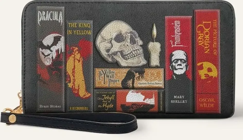 This Codex of Gothic Tales Leather Wallet Horror Goth Halloween Literature New